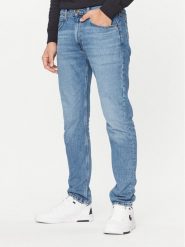 Lee Jeansy 112342298 Niebieski Slim Fit. Niebieskie jeansy męskie Lee, bez wzorów, z bawełny. Za 224.99 zł.