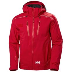 Wodoodporna kurtka Helly Hansen Maple 3L Shell. Czerwone kurtki męskie Helly Hansen, l, bez wzorów, bez ramiączek, bez kaptura. Za 2,554.50 zł.