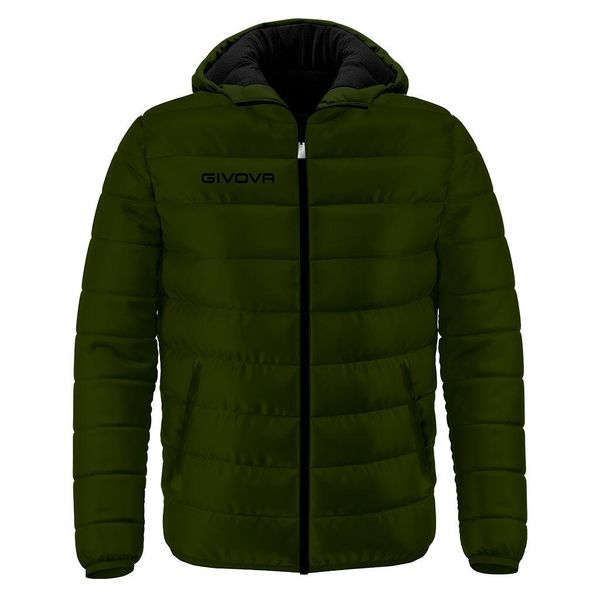 Givova Olanda kurtka pikowana zielona M. Czarne kurtki męskie Givova, m, bez wzorów, z puchu, bez ramiączek, bez kaptura. Za 270.99 zł.