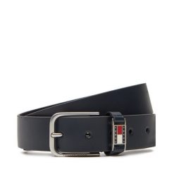 Pasek Męski Tommy Jeans. Niebieskie paski męskie Tommy Jeans, bez wzorów, z jeansu. Za 179.99 zł.