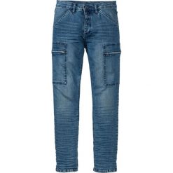 Dżinsy ze stretchem Slim Fit Straight bonprix Niebieski "stone" Used. Jeansy męskie marki bonprix. Za 59.99 zł.