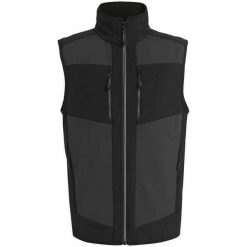 Męska Kamizelka Softshell EVolve. Czarne kurtki softshell męskie Regatta, m, bez wzorów, z softshellu, bez kaptura, trekkingowe. Za 169.99 zł.