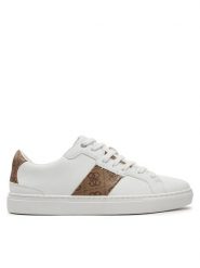 Guess Sneakersy FMTTOG ELL12 Biały. Białe buty sportowe na co dzień męskie Guess, m, z aplikacjami, ze skóry, bez ramiączek, bez kaptura. Za 249.99 zł.