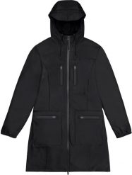 Kurtka unisex Rains Black. Czarne kurtki męskie Rains, m, bez wzorów, bez ramiączek, bez kaptura. Za 549.99 zł.