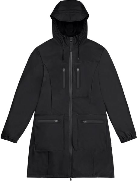 Kurtka unisex Rains Black. Czarne kurtki męskie Rains, m, bez wzorów, bez ramiączek, bez kaptura. Za 549.99 zł.