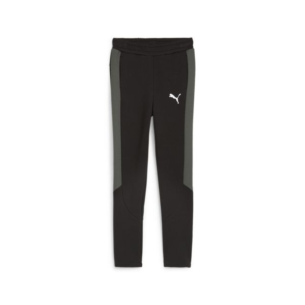 Młodzieżowe spodnie dresowe EVOSTRIPE PUMA Black. Czarna spodnie dresowe męskie Puma, bez wzorów, z dresówki. Za 140.99 zł.