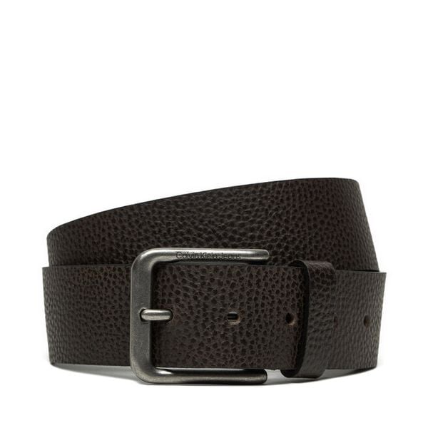Pasek Męski Calvin Klein Jeans. Brązowe paski męskie Calvin Klein Jeans, bez wzorów, z jeansu. Za 179.99 zł.