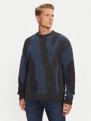 Mustang Sweter Elwood 1015473 Granatowy Regular Fit. Niebieskie kardigany męskie Mustang, m, bez wzorów, z bawełny, bez ramiączek. Za 209.99 zł.