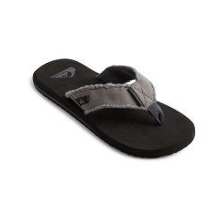 Sandały dla Mężczyzn MONKEY ABYSS Szary. Szare sandały męskie Quiksilver, z tkaniny, bez zapięcia. Za 109.99 zł.