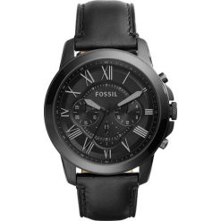 Fossil - Zegarek FS5132. Czarne zegarki męskie Fossil, z materiału. Za 699.90 zł.