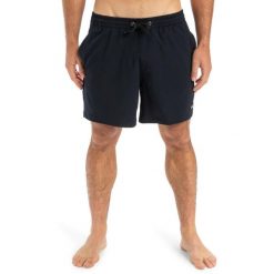 Szorty kąpielowe dla Mężczyzn SURFSILK SOLID 16" Czarny. Czarne kąpielówki męskie Quiksilver, m, bez wzorów, z elastanu. Za 199.99 zł.