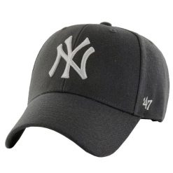 Czapka z daszkiem dla dorosłych 47 Brand New York Yankees. Szare czapki męskie 47 Brand, bez wzorów, sportowe. Za 173.50 zł.