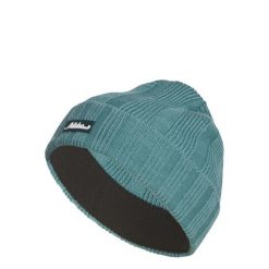 Czapka typu beanie z prążkowanej dzianiny. Niebieskie czapki męskie ADIDAS, na zimę, bez wzorów, z dzianiny, sportowe. Za 129.00 zł.
