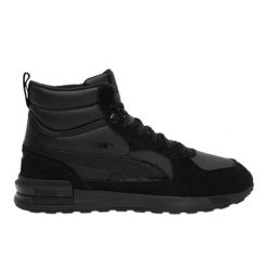 Męskie Buty Za Kostkę Graviton. Czarne buty trekkingowe męskie Puma, bez wzorów, sportowe, za kostkę, bez obcasa, bez zapięcia. Za 389.99 zł.