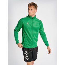 Bluza sportowa dla dorosłych Hummel Core XK Poly Zip Sweat. Zielone bluzy nierozpinane męskie HUMMEL, xl, bez wzorów, sportowe, bez ramiączek, bez kaptura. Za 212.50 zł.