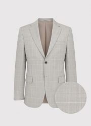 PAKO LORENTE - Wełniana marynarka garniturowa w kratkę. Brązowe marynarki męskie Pako Lorente, m, bez wzorów, z poliesteru. Za 1,999.99 zł.