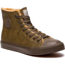 Trampki BIG STAR - BB174317 Khaki. Zielone trampki męskie Big Star, z gumy, eleganckie. Za 119.00 zł.