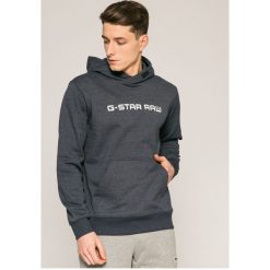 G-Star Raw - Bluza. Niebieskie bluzy nierozpinane męskie G-Star Raw, m, bez wzorów, z bawełny, retro, bez ramiączek, z kapturem. W wyprzedaży za 239.90 zł.