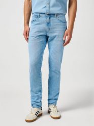 WRANGLER MĘSKIE SPODNIE JEANSOWE WRANGLER RIVER ARCTIC 112362465. Jeansy męskie Wrangler, bez wzorów, z jeansu. Za 219.99 zł.