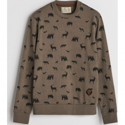 Bluza z leśnym printem - Zielony. Zielone bluzy nierozpinane męskie Reserved. Za 99.99 zł.