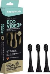 Szczoteczka Happybrush ECO* VIBE 3+ 3 szt. Czarny. Czarne szczoteczki elektryczne Happybrush. Za 158.71 zł.