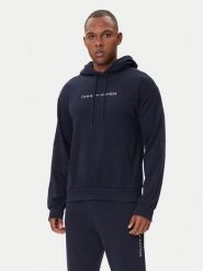 Tommy Hilfiger Bluza UM0UM03665 Granatowy Regular Fit. Niebieskie bluzy nierozpinane męskie Tommy Hilfiger, m, bez wzorów, z bawełny, bez ramiączek, bez kaptura. Za 279.99 zł.