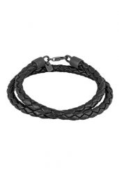 KUZZOI Męski skręcony design prawdziwa skóra srebro 925 Sterling Silver Biżuteria męska 1 ct Męskie. Szara biżuteria dla mężczyzn KUZZOI, z materiału, srebrne. Za 296.64 zł.