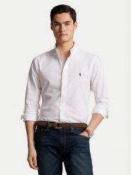 Polo Ralph Lauren Koszula 710928255002 Biały Custom Fit. Białe koszule męskie Polo Ralph Lauren, m, bez wzorów, z bawełny, bez kołnierzyka, bez ramiączek. Za 559.99 zł.