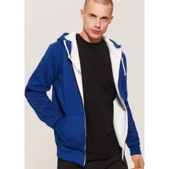 Ocieplana bluza z kapturem - Granatowy. Bluzy nierozpinane męskie marki House. W wyprzedaży za 69.99 zł.
