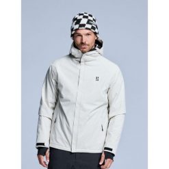 Kurtka narciarska męska – Arctic 2L ocieplana – Stone. Białe kurtki narciarskie i snowboardowe męskie POEDERBAAS, na zimę, l, bez wzorów, z poliesteru, bez kaptura, narciarskie. Za 915.52 zł.