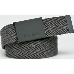Medicine - Pasek Basic. Szare paski męskie MEDICINE, w paski, z materiału. Za 19.90 zł.