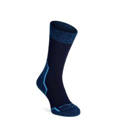 Skarpety trekkingowe Bridgedale Explorer HW Merino Comfort Boot. Niebieskie buty trekkingowe męskie Bridgedale, bez wzorów, bez zapięcia, na fitness i siłownię. Za 81.99 zł.