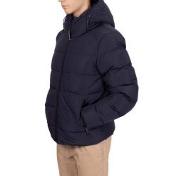 Kurtka z kapturem Superdry Sports. Niebieskie kurtki męskie Superdry., m, bez wzorów, z puchu, sportowe, bez ramiączek, z kapturem. W wyprzedaży za 472.05 zł.