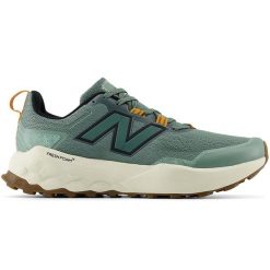 Buty męskie New Balance Fresh Foam Garoé v2 MTGAROD2 – zielone. Zielone buty do biegania męskie New Balance, bez wzorów, z materiału, bez zapięcia, do biegania. Za 529.99 zł.