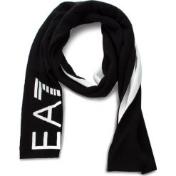 Szal EA7 EMPORIO ARMANI - 285381 8A393 39220 Jet Black. Białe szaliki męskie EA7 Emporio Armani, z materiału. W wyprzedaży za 229.00 zł.