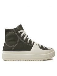 Converse Trampki Chuck Taylor All Star Construct A06618C Khaki. Brązowe trampki męskie Converse, bez wzorów, z materiału, retro, bez zapięcia. Za 449.99 zł.