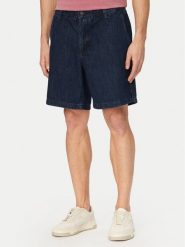 BOSS Szorty jeansowe Sandrew 50557454 Granatowy Relaxed Fit. Niebieskie szorty męskie Boss, bez wzorów, z bawełny. Za 449.99 zł.