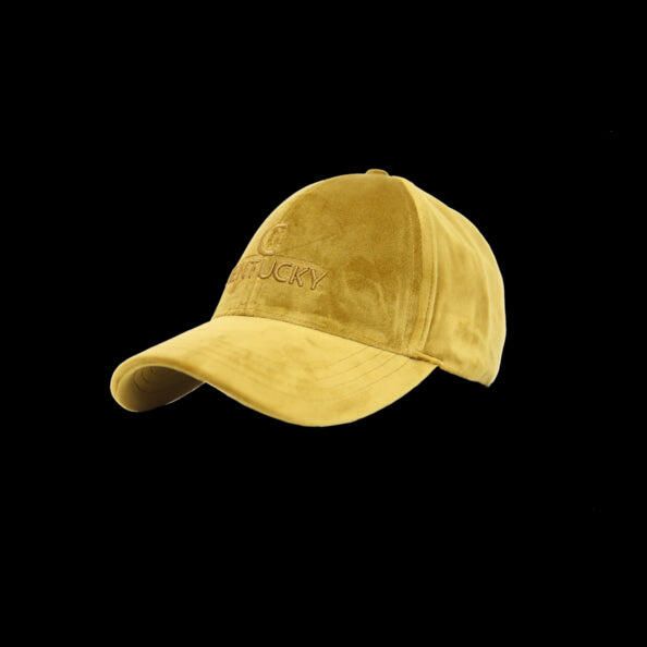 Aksamitna czapka Kentucky. Brązowe czapki męskie KENTUCKY HORSEWEAR, bez wzorów, eleganckie. W wyprzedaży za 109.00 zł.