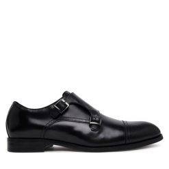Półbuty Aldo. Czarne eleganckie półbuty męskie Aldo, wizytowe, bez obcasa, bez zapięcia. Za 339.99 zł.