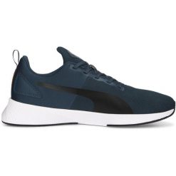 Buty treningowe męskie Puma Flyer Runner Mesh. Niebieskie buty treningowe męskie Puma, bez wzorów, z materiału, bez zapięcia, na fitness i siłownię. Za 182.59 zł.