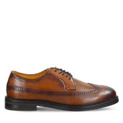 Półbuty Gant. Brązowe eleganckie półbuty męskie Gant, wizytowe, bez obcasa, bez zapięcia. Za 679.99 zł.