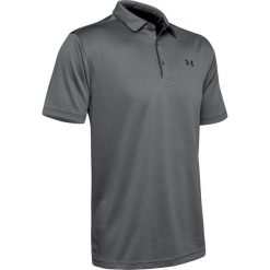 Polo Under Armour Tech. Czarne koszulki polo męskie Under Armour, l, bez wzorów, sportowe, bez kołnierzyka, bez ramiączek. Za 240.50 zł.