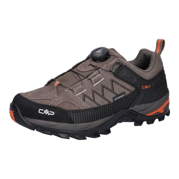 Buty trekkingowe męskie CMP Rigel wodoodporne FITGO. Czarne buty trekkingowe męskie CMP, bez wzorów, z materiału, sportowe, bez obcasa, bez zapięcia. Za 398.44 zł.