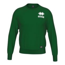 Bluza haftowany okrągły dekolt Errea Essential 28. Zielone bluzy nierozpinane męskie ERREA, bez wzorów, sportowe, bez ramiączek, bez kaptura. W wyprzedaży za 159.00 zł.