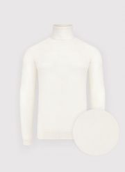 PAKO LORENTE - Golf męski w białym kolorze. Białe swetry męskie Pako Lorente, bez wzorów, z nylonu, bez kołnierzyka, bez ramiączek. Za 119.99 zł.