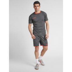 Hummel Koszulka sportowa męska T-shirt Authentic Poly Jersey. Szare t-shirty sportowe męskie HUMMEL, m, bez wzorów, z jersey, sportowe, bez ramiączek. Za 58.00 zł.