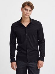 Casual Friday Koszula 20504841 Czarny Slim Fit. Czarne koszule męskie Casual Friday, m, bez wzorów, z bawełny, bez kołnierzyka, bez ramiączek. Za 379.99 zł.