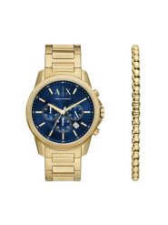 Armani Exchange Zegarek Banks AX7151SET Złoty. Żółte zegarki męskie Armani Exchange, złote. Za 1,279.00 zł.