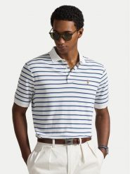 Polo Ralph Lauren Polo 710974586500 Biały Custom Slim Fit. Białe koszulki polo męskie Polo Ralph Lauren, m, bez wzorów, z bawełny, bez kołnierzyka, bez ramiączek. Za 689.99 zł.