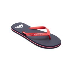 Japonki plażowe męskie Quiksilver Molokai Core. Czerwone klapki i japonki męskie Quiksilver, bez wzorów, z gumy. Za 89.99 zł.